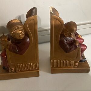 Armor Bronze bookend statues of “Longtime Sweethearts”